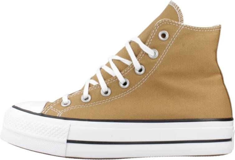 Converse Verhoog je sneaker game met Ctas Lift HI Brown Dames