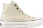 Converse Chuck Taylor All Star Lift Hi Sneakers Leren Sneaker Dames Beige - Thumbnail 1