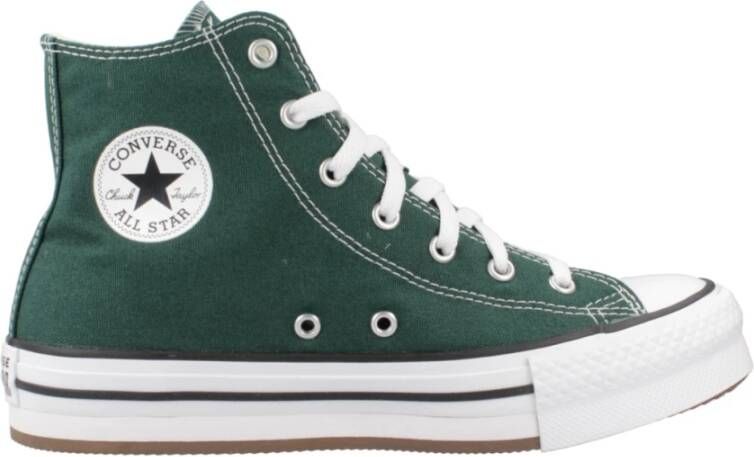 Converse Verhoogde Hi-Top Sneakers Green Dames