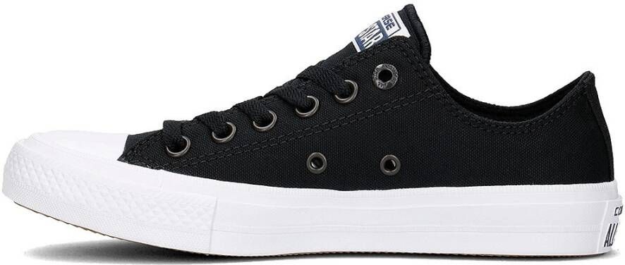 Converse Zwarte Canvas Sneakers Platte Rubberen Zool Black Heren