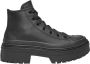 Converse Zwarte Hoge Top Lugged Hiel Sneakers Black Dames - Thumbnail 1