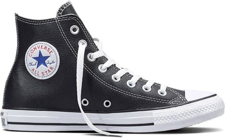 Converse Zwarte Casual High-Top Sneakers oor Dames Black Dames