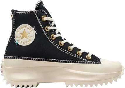 Converse Zwarte Run Star Hike Hi Sneakers Black Dames