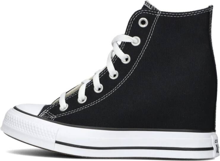 Converse Zwarte wedge sneakers voor vrouwen Black Dames