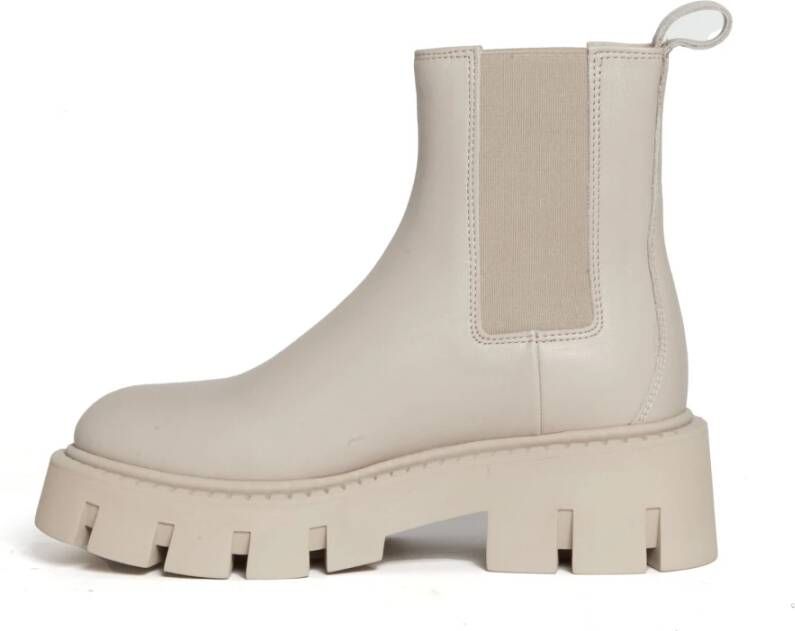 Copenhagen Shoes Beige Lederen Chelsea Boots Beige Dames