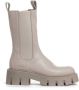 Copenhagen Shoes Beige Leren Chelsea Boot met Gestructureerde Zool Beige Dames - Thumbnail 1