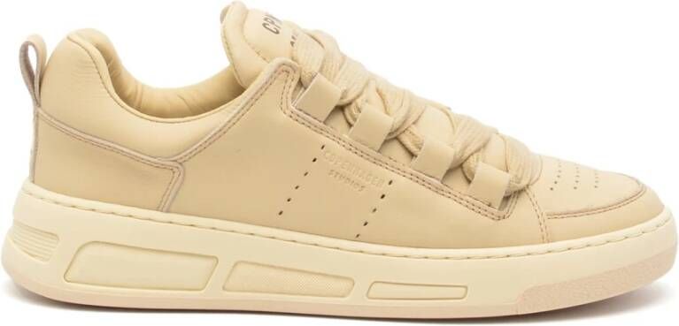 Copenhagen Shoes Beige Leren Sneakers 0213 Nude Beige Dames