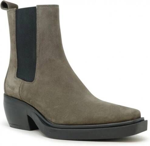 Copenhagen Shoes Grijze Suède Enkellaarzen Fw24 Stijl Gray Dames