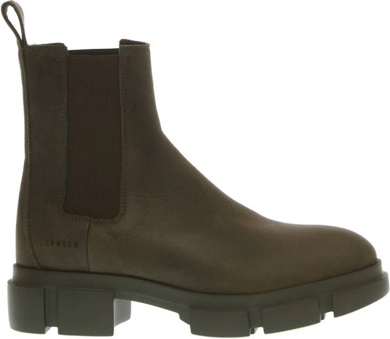 Copenhagen Shoes Groene Enkellaarzen Aw23 Green Dames