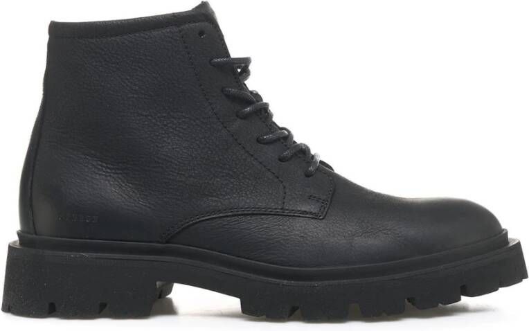 Copenhagen Shoes Handgemaakte Leren Gevechtslaarzen Black Heren