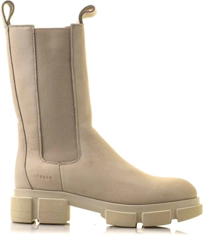 Copenhagen Shoes Klassieke Chelsea Boots voor Mannen Beige Dames