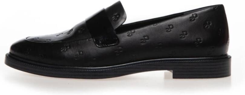 Copenhagen Shoes Leren Loafer met Lak Detail Black Dames