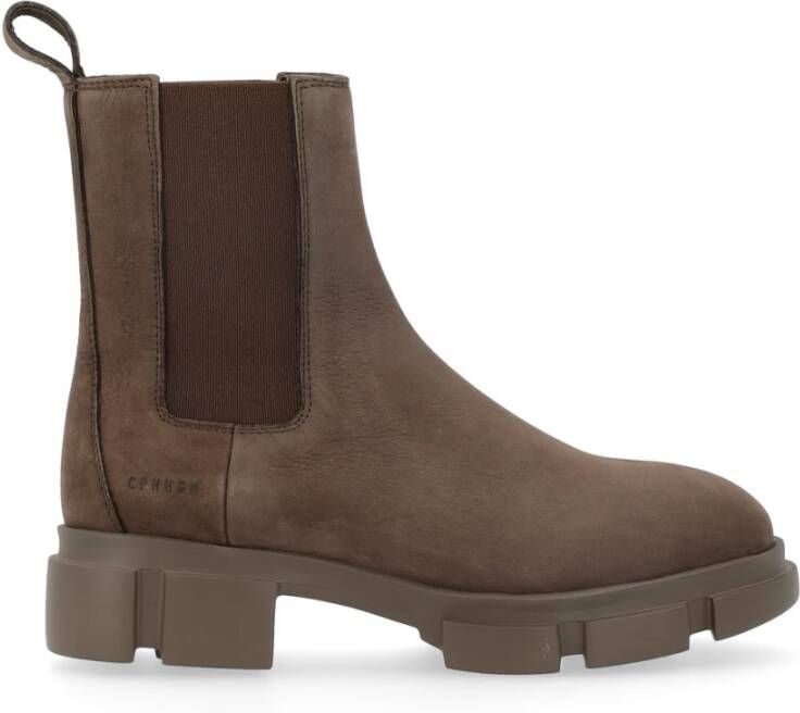 Copenhagen Shoes Nabuc Chelsea Boot voor vrouwen Brown Dames