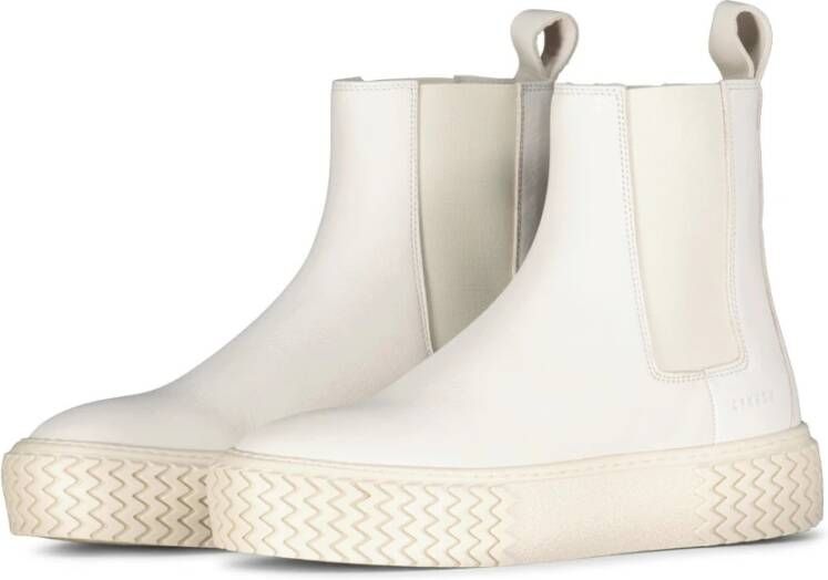 Copenhagen Shoes Platform Chelsea Boots Beige Dames