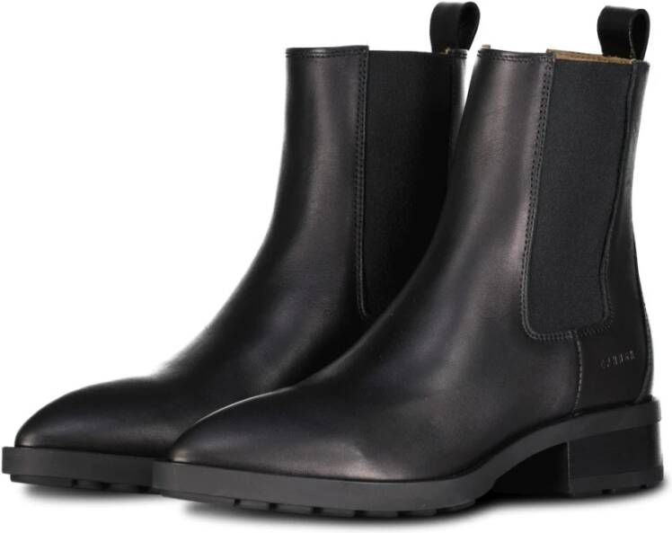 Copenhagen Shoes Stijlvolle Leren Chelsea Boots Black Dames