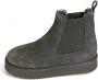 Copenhagen Shoes Suède Chelsea Boots met schapenvacht Black Heren - Thumbnail 1