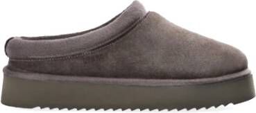 Copenhagen Shoes Suede Zwarte Pantoffels Beige Dames