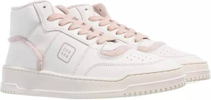 Copenhagen Shoes Wit Roze Leren Sneakers White Dames