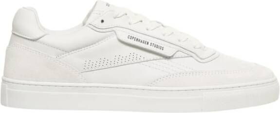 Copenhagen Shoes Witte Leren Sneakers met Stiksel White Heren