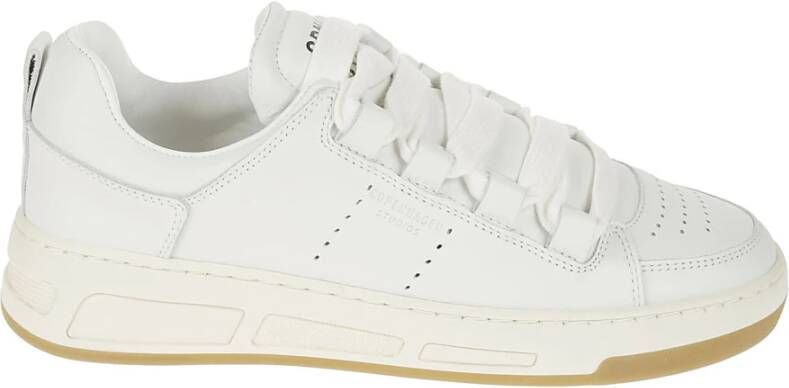 Copenhagen Shoes Zachte kalfsleren sneakers met logodetail White Dames