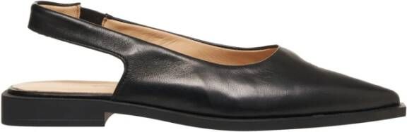 Copenhagen Shoes Zwarte Ballerina's Elegante Leren Schoenen Black Dames