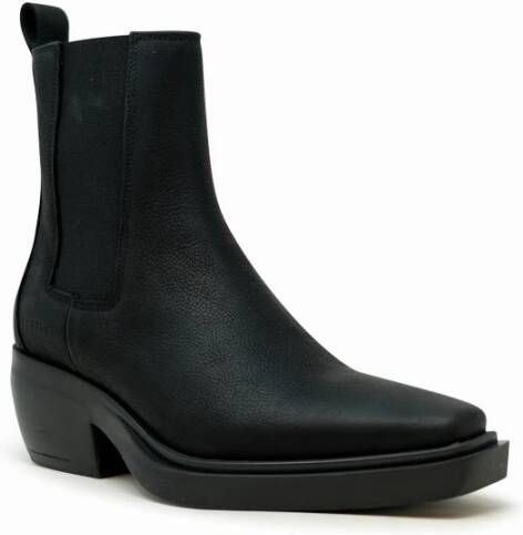 Copenhagen Shoes Zwarte Leren Enkellaarzen Black Dames