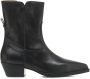 Copenhagen Shoes Zwarte Leren Enkellaarzen Elegante Stijl Black Dames - Thumbnail 1