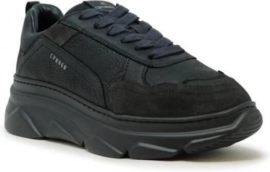 Copenhagen Shoes Zwarte Leren Sneakers Damesmode Black Dames