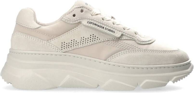 Copenhagen Studios Beige Leren Sneakers met Sportieve Silhouet Beige Dames