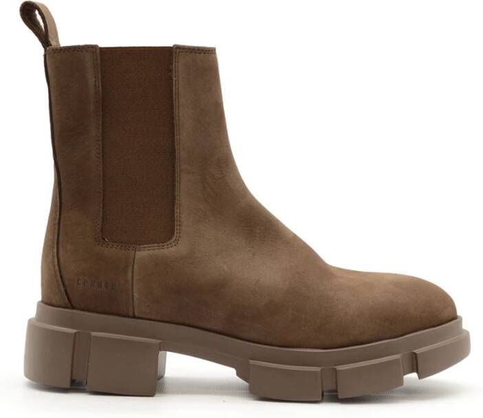 Copenhagen Studios Bruine Chelsea Enkellaarzen Nubuck Leer Brown Dames