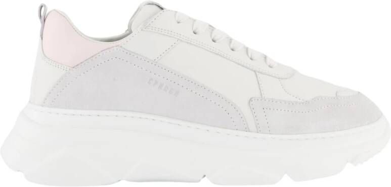 Copenhagen Shoes Leren Mix Sneakers Off White Rose White Dames