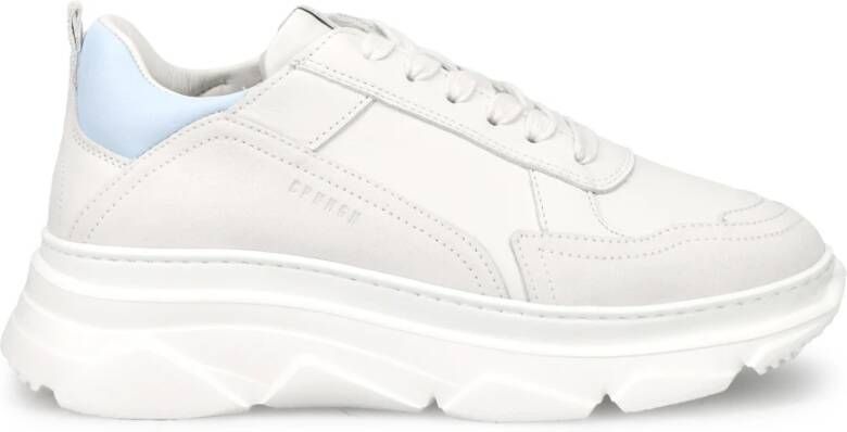 Copenhagen Studios Witte Leren Platform Sneakers White Dames