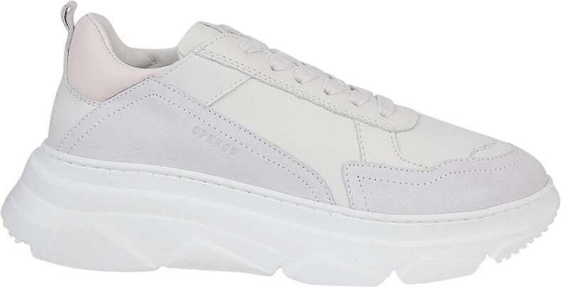 Copenhagen Studios Witte Leren Platte Schoenen Gemaakt in Portugal White Dames