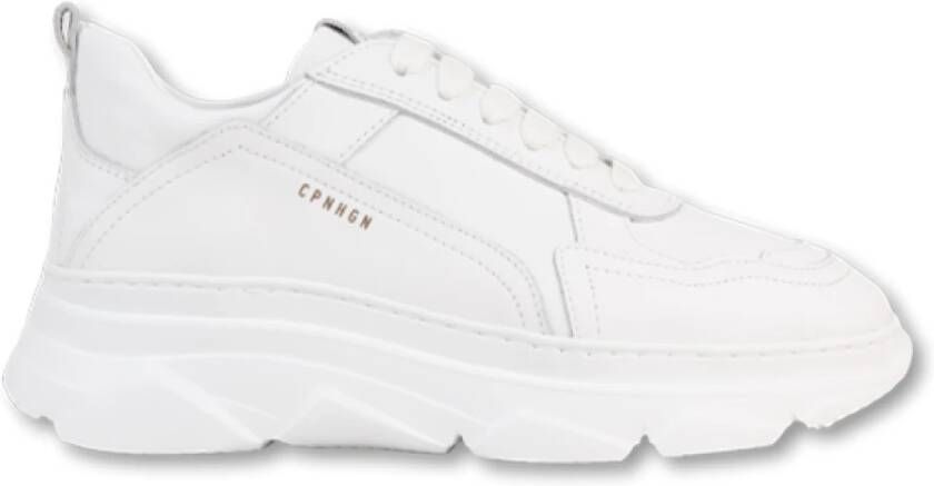 Copenhagen Studios Witte Leren Sneakers Bestseller White Dames