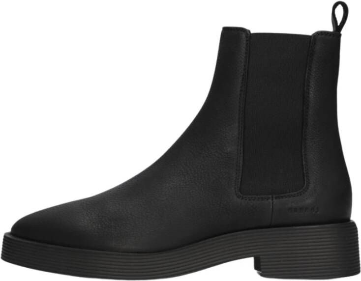 Copenhagen Studios Zwarte Leren Chelsea Boots Black Dames