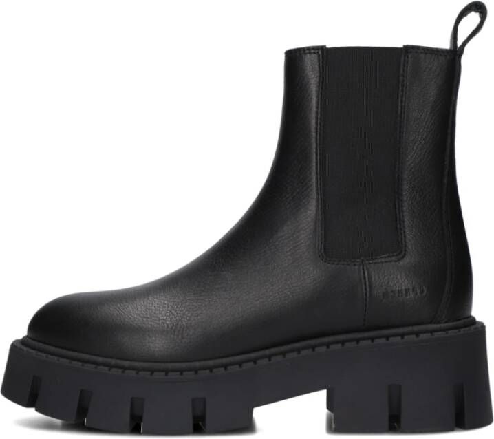 Copenhagen Studios Zwarte Leren Chelsea Boots Black Dames