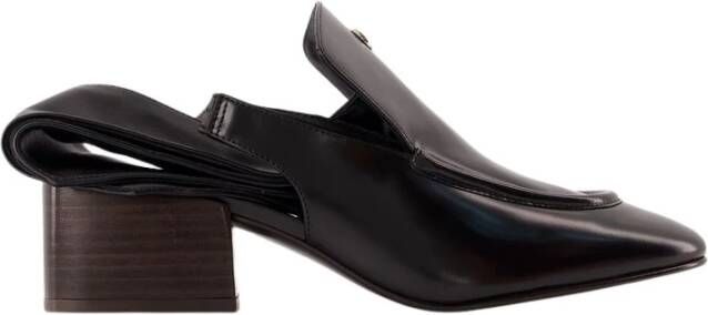 Coperni Zwarte leren Sling Back Loafers Black Dames