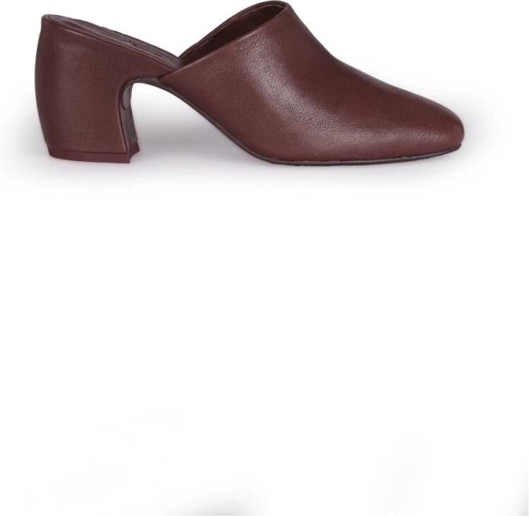 Cortana Bordeaux Moon Heel Mule Red Dames