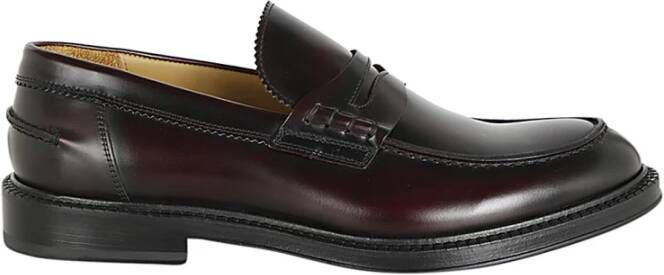 Corvari Leren Loafer met Wembley Stijl Red Heren