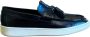 Corvari Leren Loafer Schoenen Blue Heren - Thumbnail 1