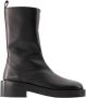 Courrèges Boots & laarzen Zipped Ankle Boots Leather Black in zwart - Thumbnail 1