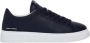 Crime London Blauwe Leren Sneakers Model 16806 Blue Heren - Thumbnail 1