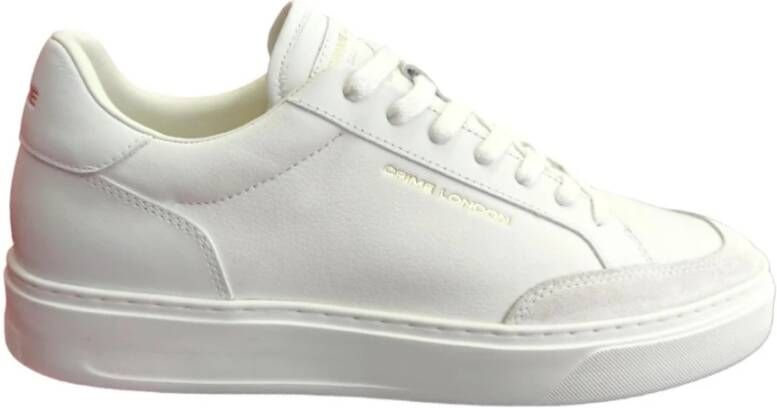 Crime London Casual Sneakers voor Mannen en Vrouwen White Heren