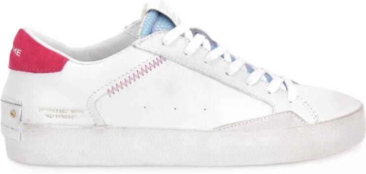 Crime London Casual stoffen sneakers Wit Dames