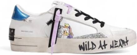 Crime London Dames Skate Deluxe Sneakers White Dames