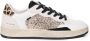 Crime London Dierenprint Leren Sneakers Wit Beige White Dames - Thumbnail 1