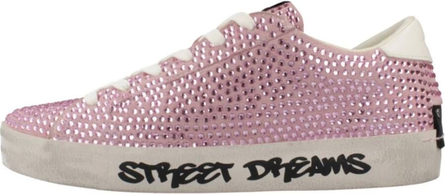 Crime London Distressed Sneakers voor Mannen Pink Dames