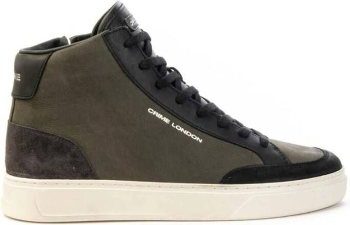 Crime London Eclipse High Sneakers voor Mannen Green Heren