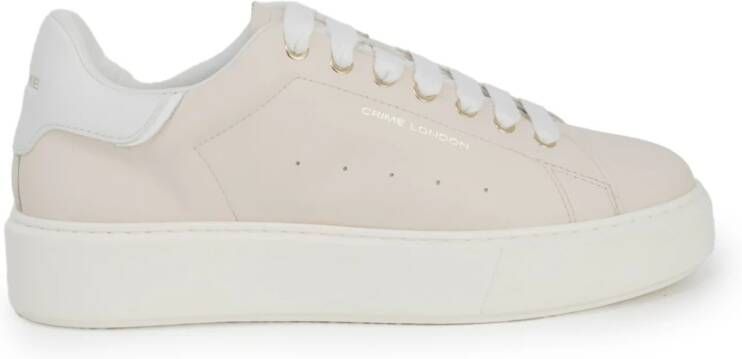 Crime London Elevate Leren Sneakers Lente Zomer Collectie Beige Dames