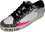 Crime London Glitter Sneaker Zwart-Wit Deluxe Model White Dames - Thumbnail 1